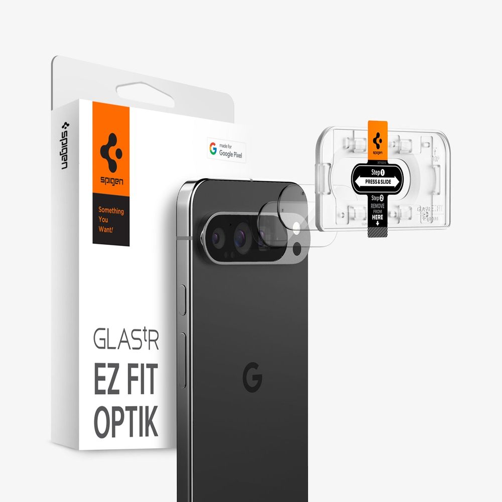 Стекло Spigen Glass tR EZ Fit Optik 2 Pack Google Pixel 9 Pro - crystal clear