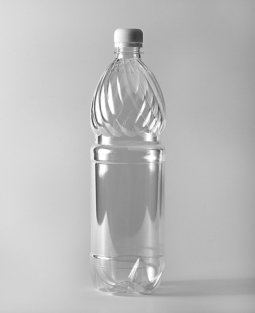 Бутылка ПЭТ 1,0л  с крышкой (100шт) прозр