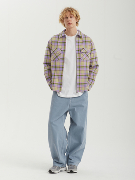 Мужская Рубашка Zip-up Flannel