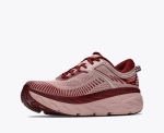 Женские кроссовки Hoka Bondi 7 - Pink Opal / Varsity Burgundy