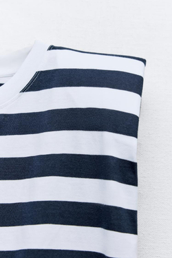 ZARA ТОП С ПОДПЛЕЧНИКАМИ, ПОЛОСКИ