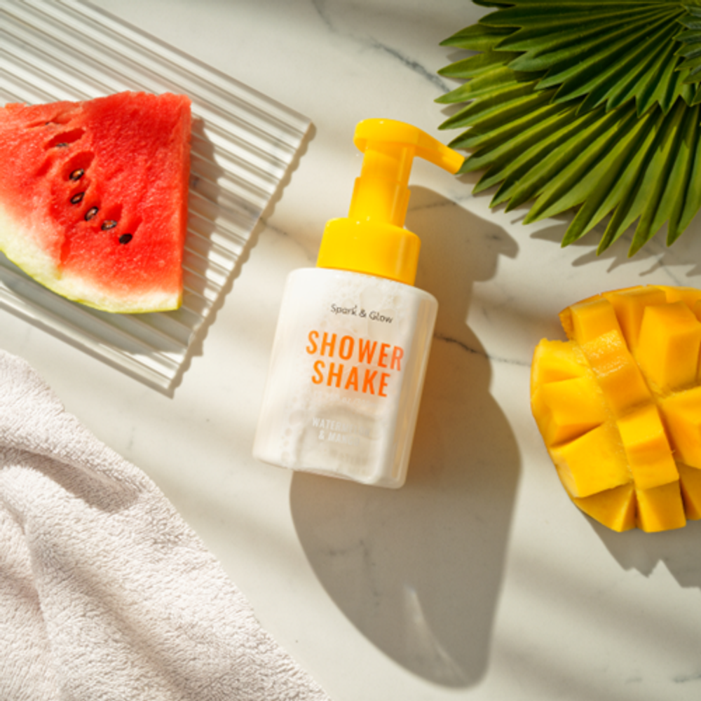 Spark&Glow Гель-шейк для душа с ароматом арбуза и манго - Shower shake watermelon&mango, 300мл