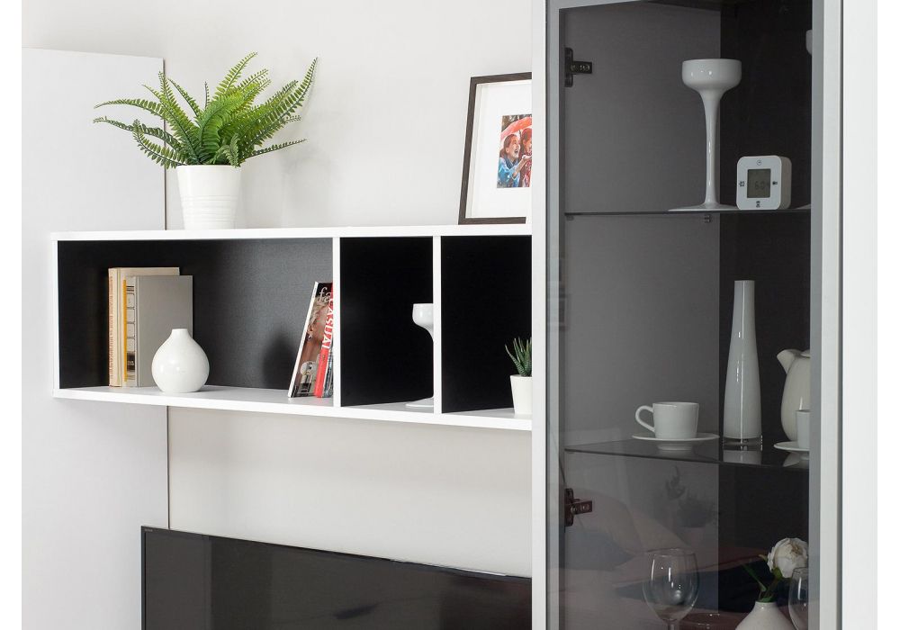 Полка Сейдиль белый премиум / черный