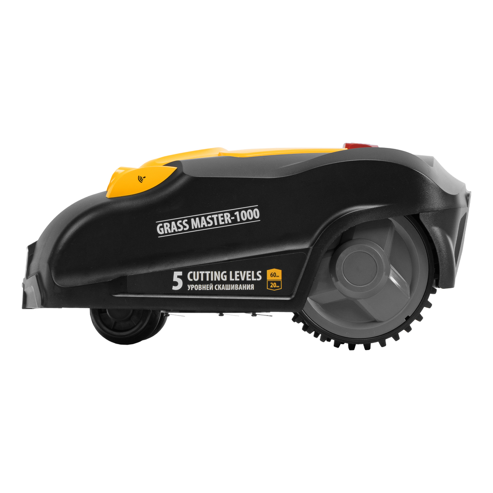 Робот-газонокосилка Grass Master 1000  1000м², 3Ач, 28V, LCD дисплей, Wi-Fi Denzel