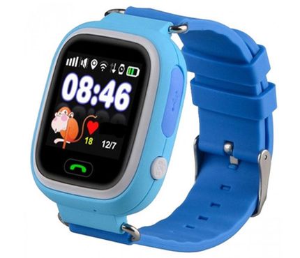 Детские часы с GPS Smart Baby Watch Q90 Голубые