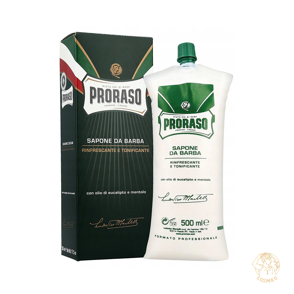 Крем для Бритья Освежающий Эвкалипт и Ментол Proraso 500 мл