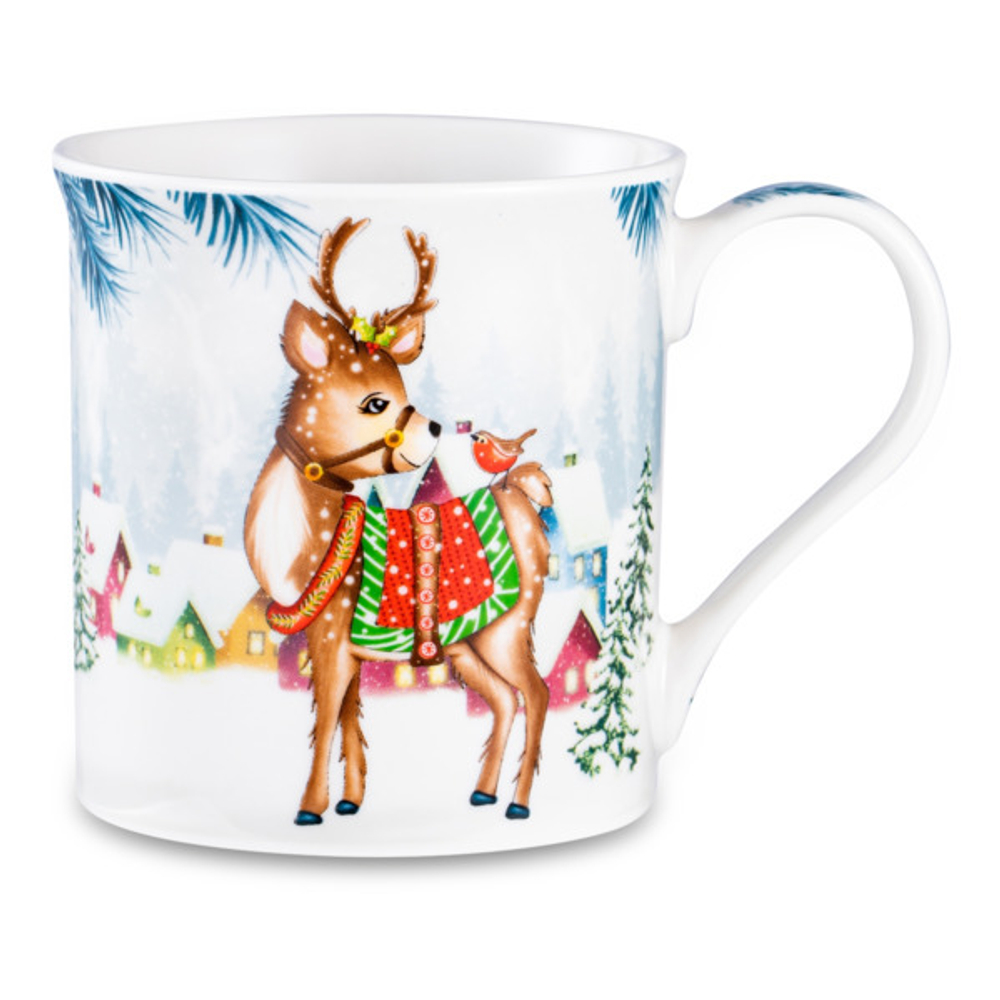 Кружка 9см Lamart Noel Веселые деньки Олененок