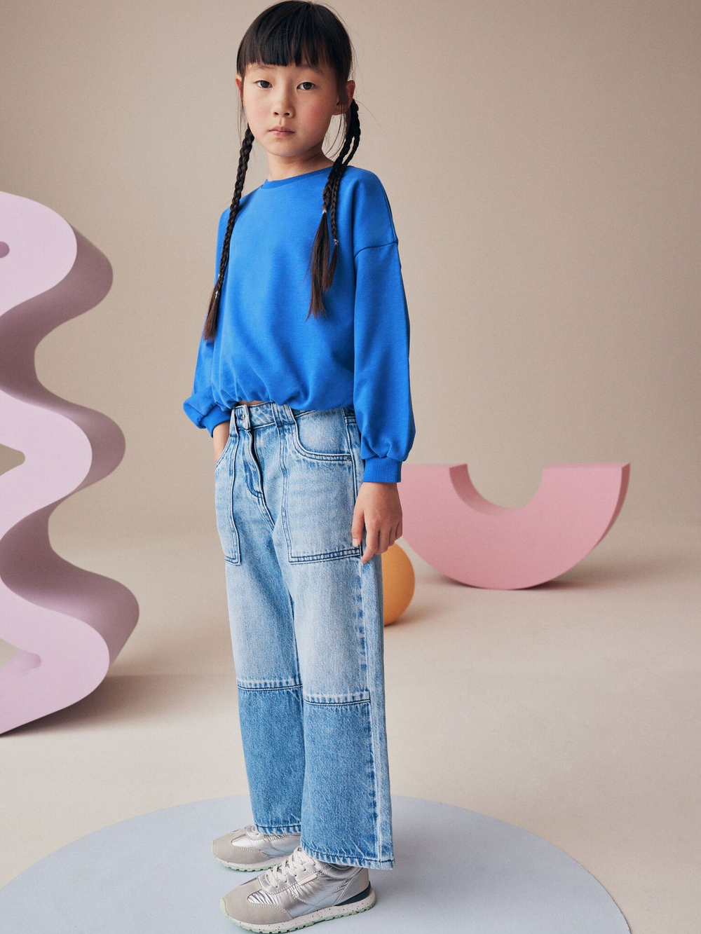 Толстовка для девочки Next K88-373, Синий