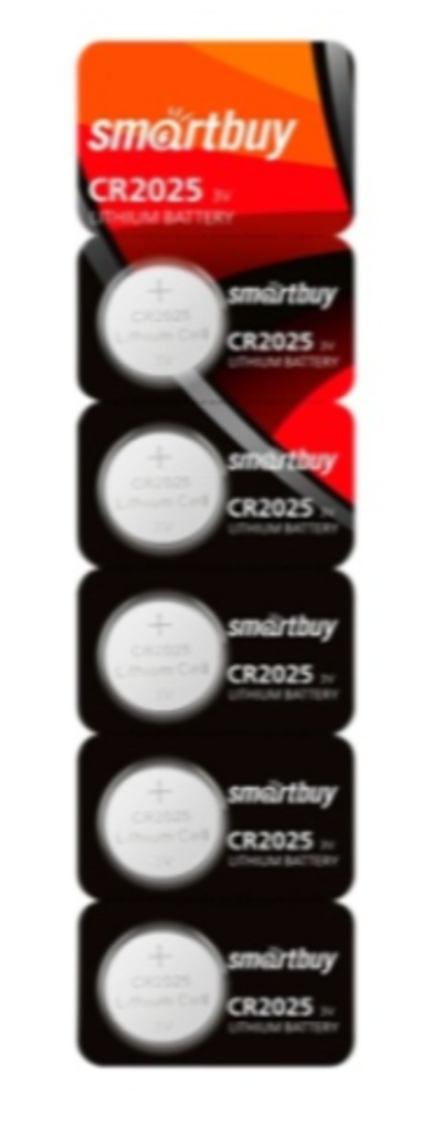 литиевый элемент питания SmartBuy CR2025 (5bl)