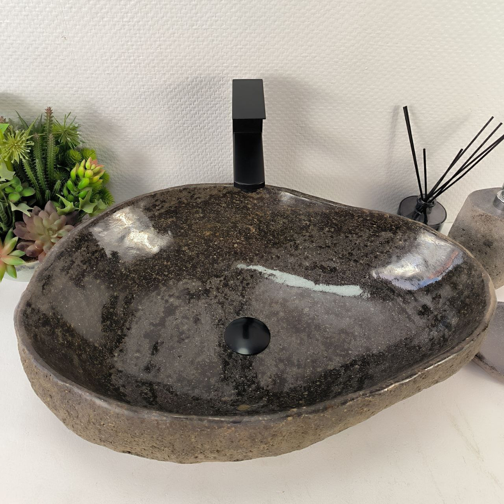 Раковина из речного камня RS-65193 58*39*15 0862