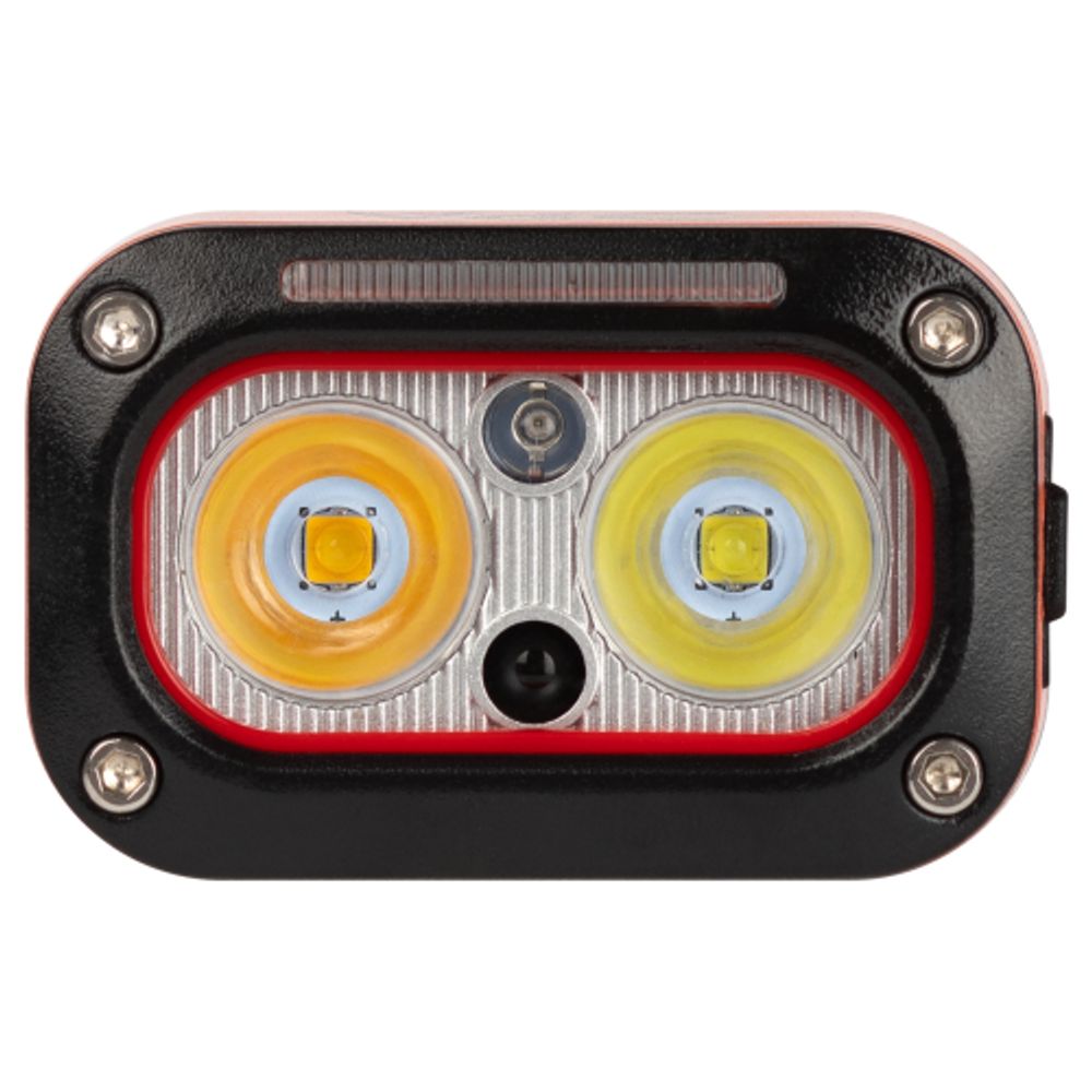 Фонарь налобный светодиодный ЭРА GA-812 Orange аккумуляторный 3+3 Bт сенсорное управление 5 режимов USB type C | Налобные фонари