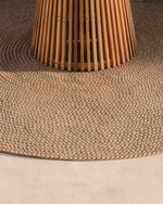 Despas Ковер бежевый круглый из синтетических волокон