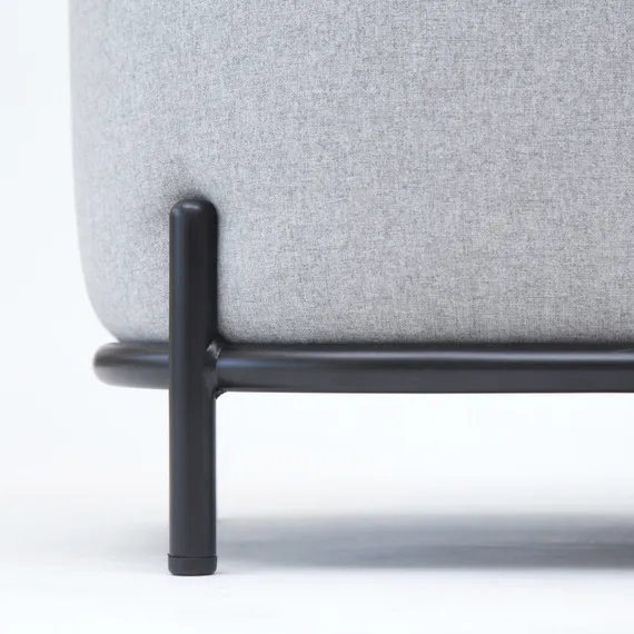 Банкетка Midnight 80 см светло-серая