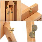 Этюдник с ремнем и палитрой Гамма "Студия", 78*100*145(183)см, бук