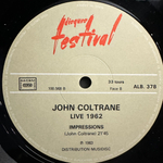 John Coltrane ‎– Live 1962 2LP (Франция 1983г.)