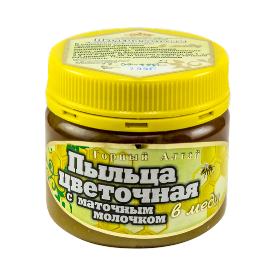 Пыльца цветочная с маточным молочком в меду