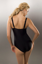 Слитный женский купальник Courtney с принтом (Размер: 40) (Цвет: темно-синий)