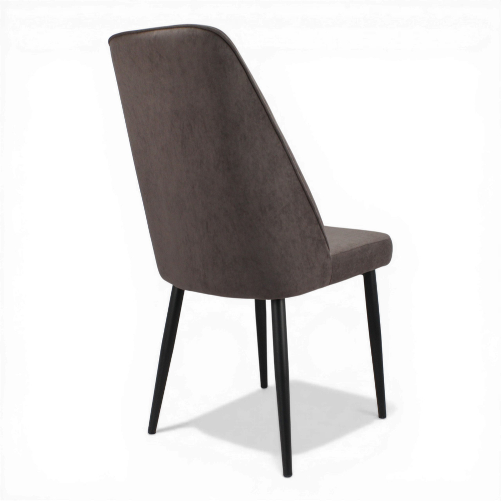 Стул "Лотос" (арт. 327), велюр Бренди В09 шоколад, ножки черные