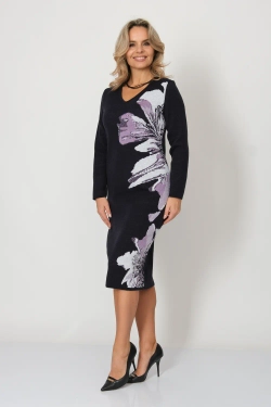 Платье В 2363/ сине-лиловый