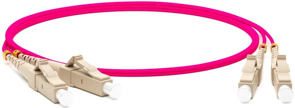 Патч-корд волоконно-оптический Hyperline FC-D2-504-LC/PR-LC/PR-H-10M-LSZH-BK