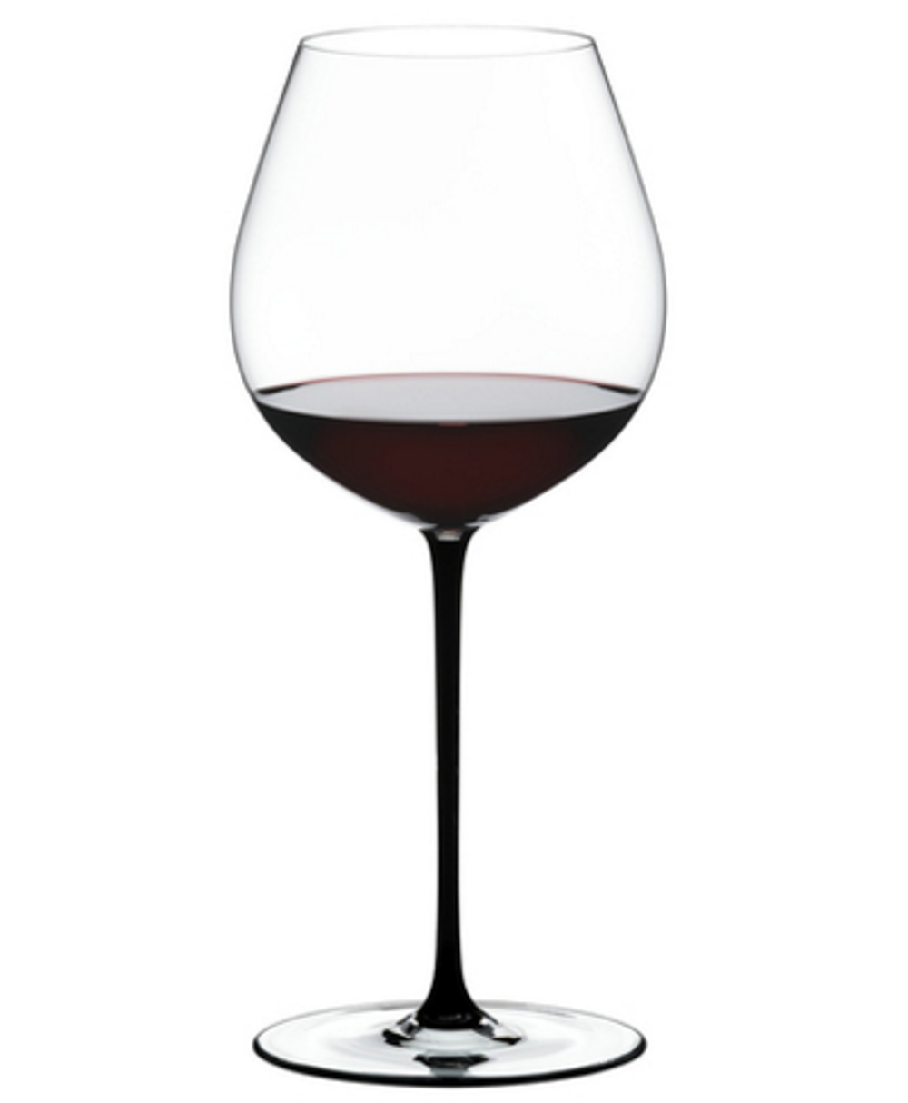 Бокал для красного вина с черной ножкой 705мл Riedel Fatto a Mano Old World Pinot Noir Австрия