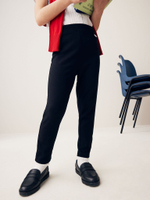 Брюки школьные без застежки для девочки Next Q90-020, Черный