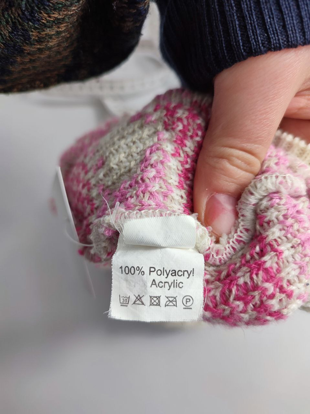 Шапка с сердечками