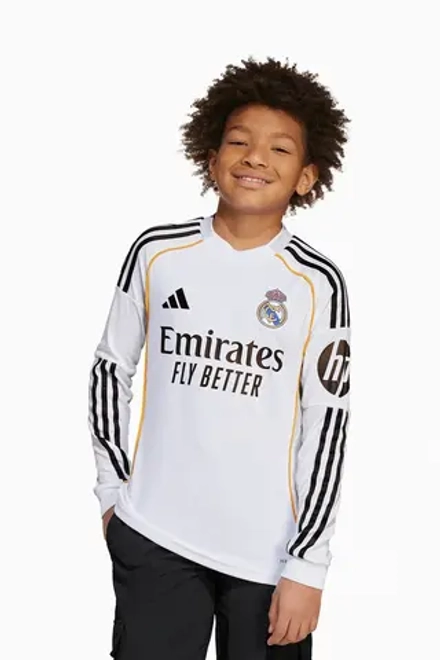 Футболка с длинными рукавами adidas Real Madrid 25/26 Home Junior - белый