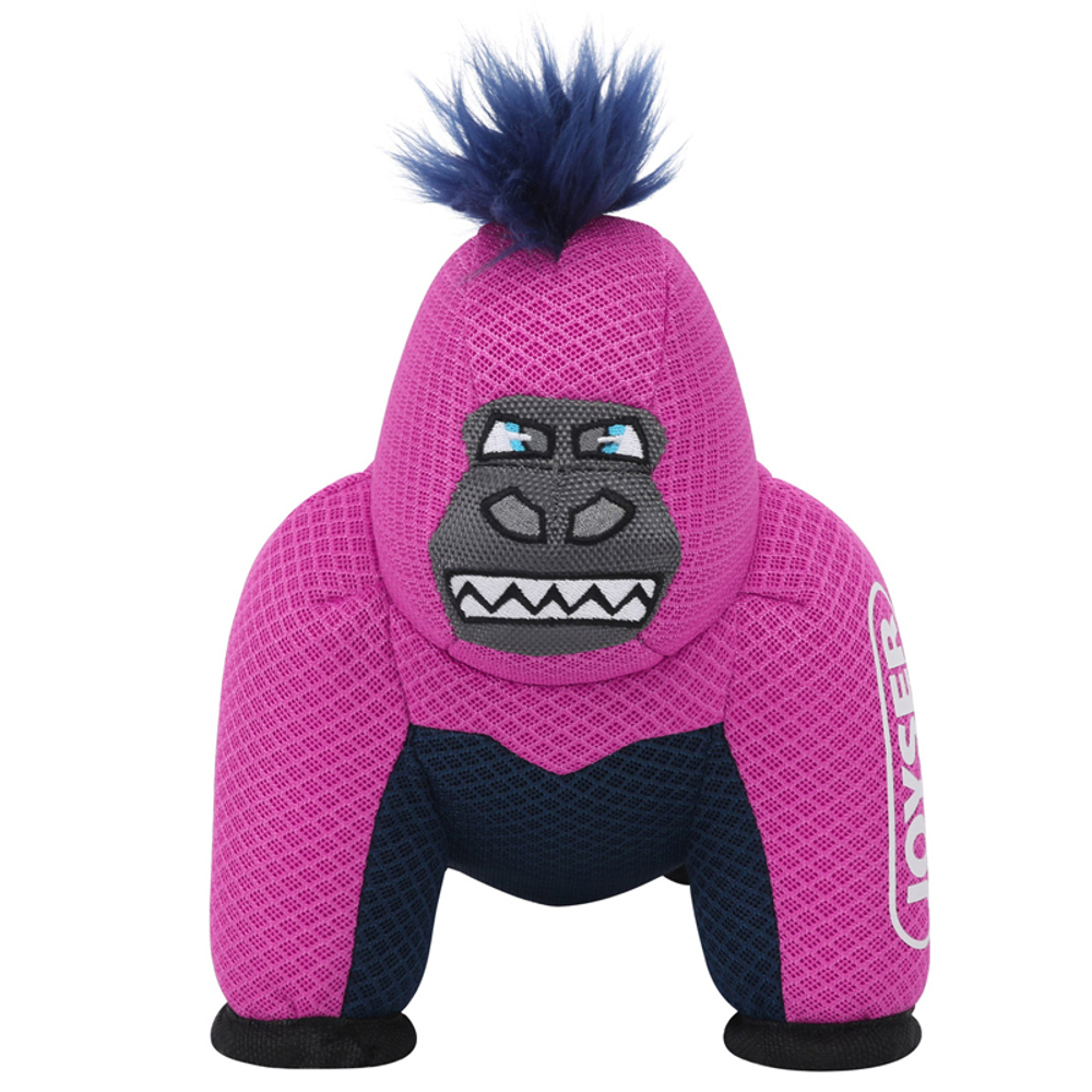 Игрушка для собак JOYSER Mightus Горилла J-Rilla с пищалкой M/L розовая, 27 см