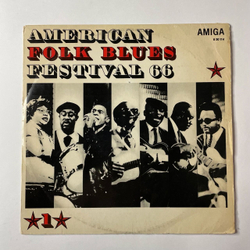Винтажная виниловая пластинка LP American Folk Blues Festival 66 (ГДР 1968)