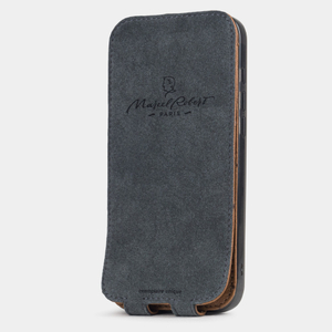 Кожаный чехол для iPhone 17 Pro Max, страус цвета коньяк