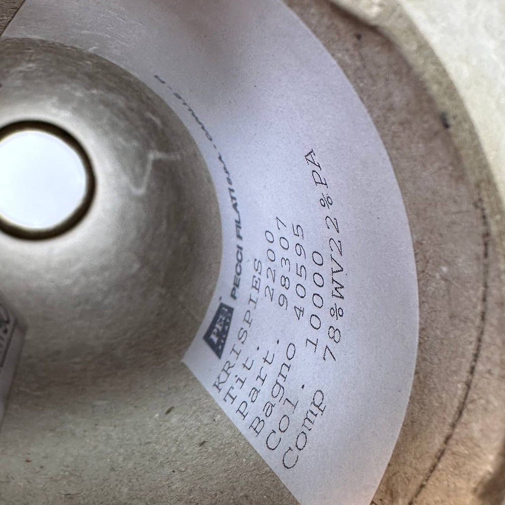 KRISPIES - Pecci Filati; 78% меринос, 22% п/а; 220м/100гр; шнурок с чередующимися утолщениями; col. 10000, цвет: белый молочный; S704