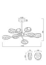 Люстра Freya FR5327CL-08BZ