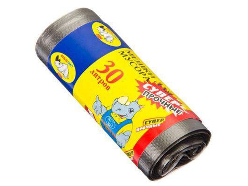Мешки для мусора  30л, 20шт 8 микрон,прочные    ХХ