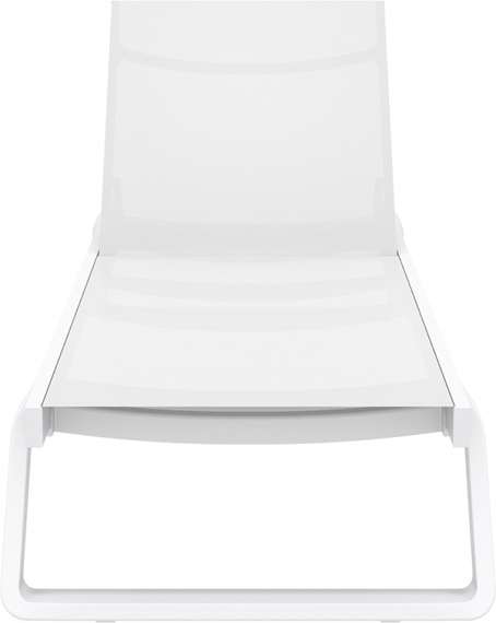 Шезлонг алюминиевый Tropic, белый