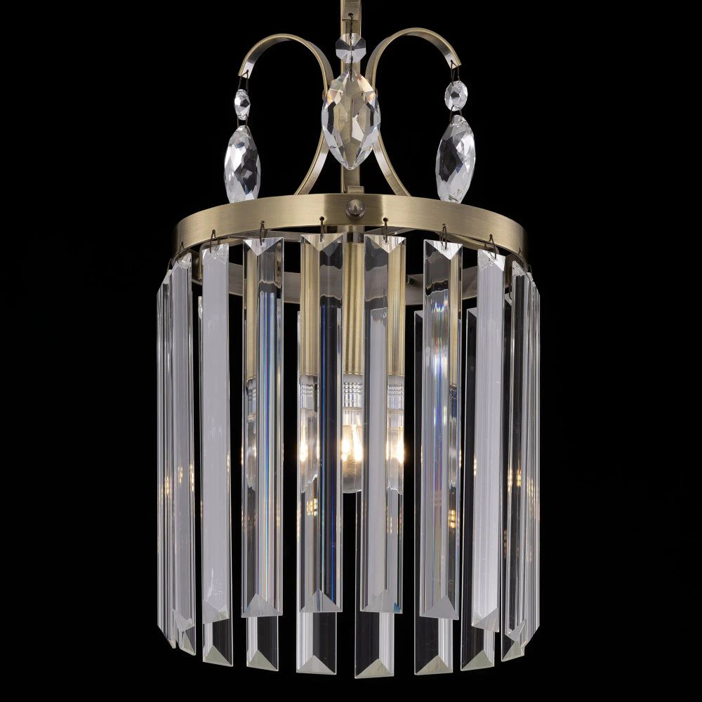 Citilux Инга CL335113 Подвесной хрустальный светильник Бронза