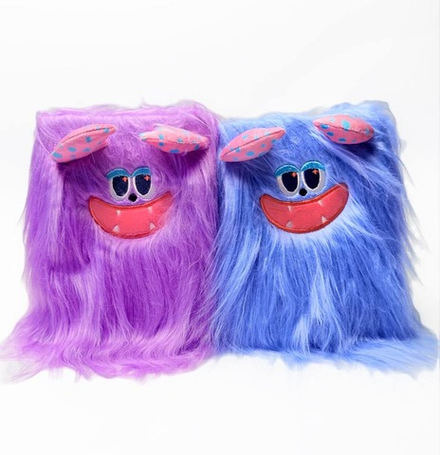 Пушистый блокнот "Монстрик" 22 см оптом