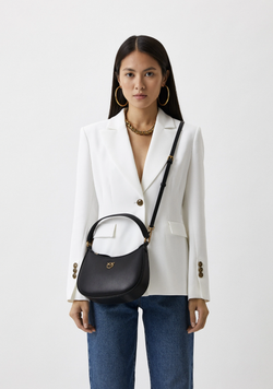 LOVE BAG HALF MOON SIMPLY – black
