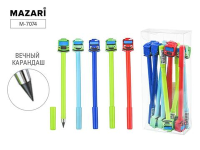 Карандаш вечный в ассорт.МАШИНКИ(Mazari)