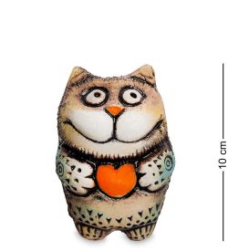 KK- 41 Фигурка «Кот с сердцем» шамот