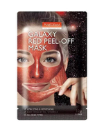 Маска-пленка для лица Purederm Galaxy Red Peel-Off Mask (Ruby, Rosehip Oil, Vitamin A) Красная Освежающая с рубином, маслом шиповника и витамином А 10 г