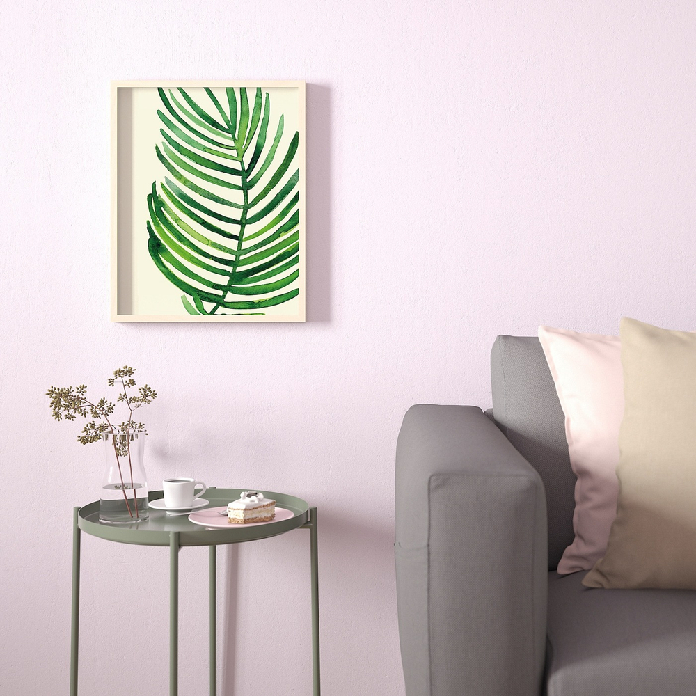 IKEA BILD  (ИКЕА БИЛД)  -  Постер, Тропический пальмовый лист II, 40x50 см