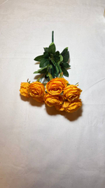 Искусственные цветы, желтые подсолнухи / Высота 44 см. 9 стебелей 9 бутонов/