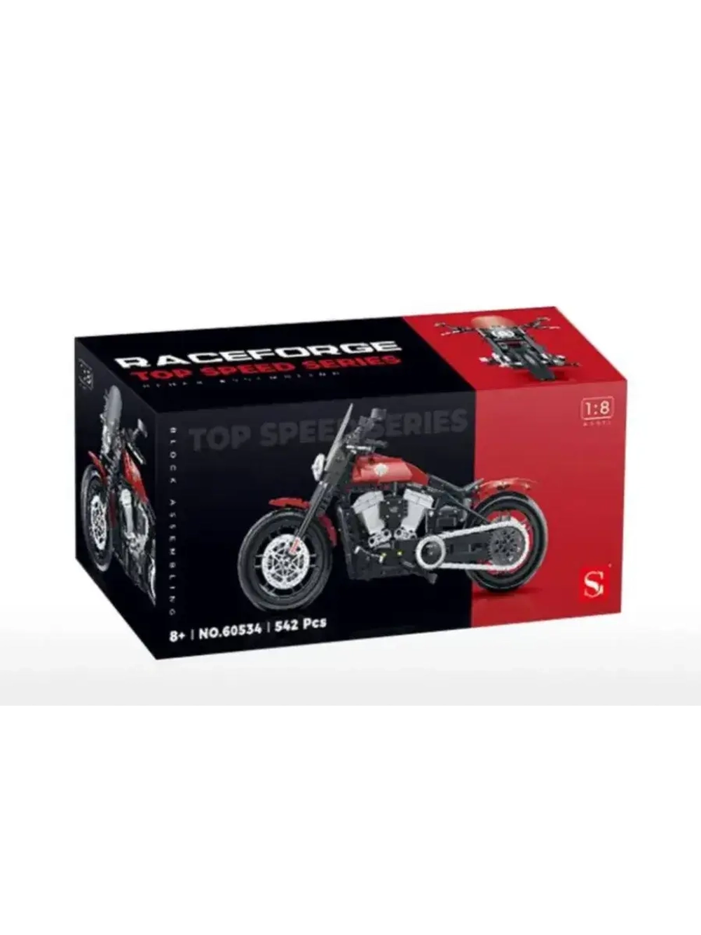 Конструктор Мотоцикл Harley Davidson 542 детали