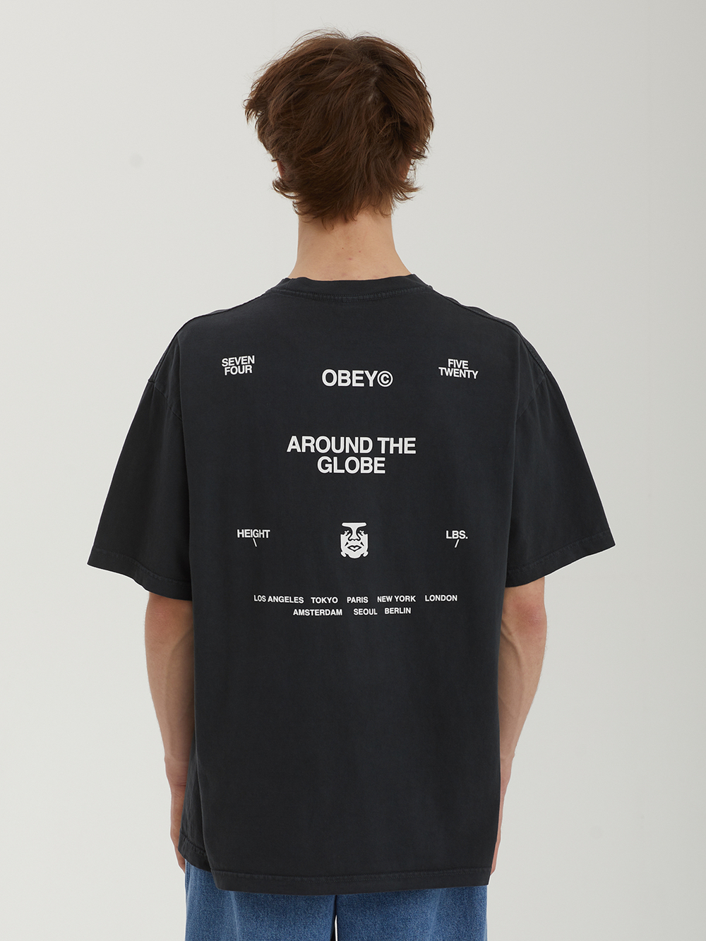 Мужская Футболка Obey Around The Globe