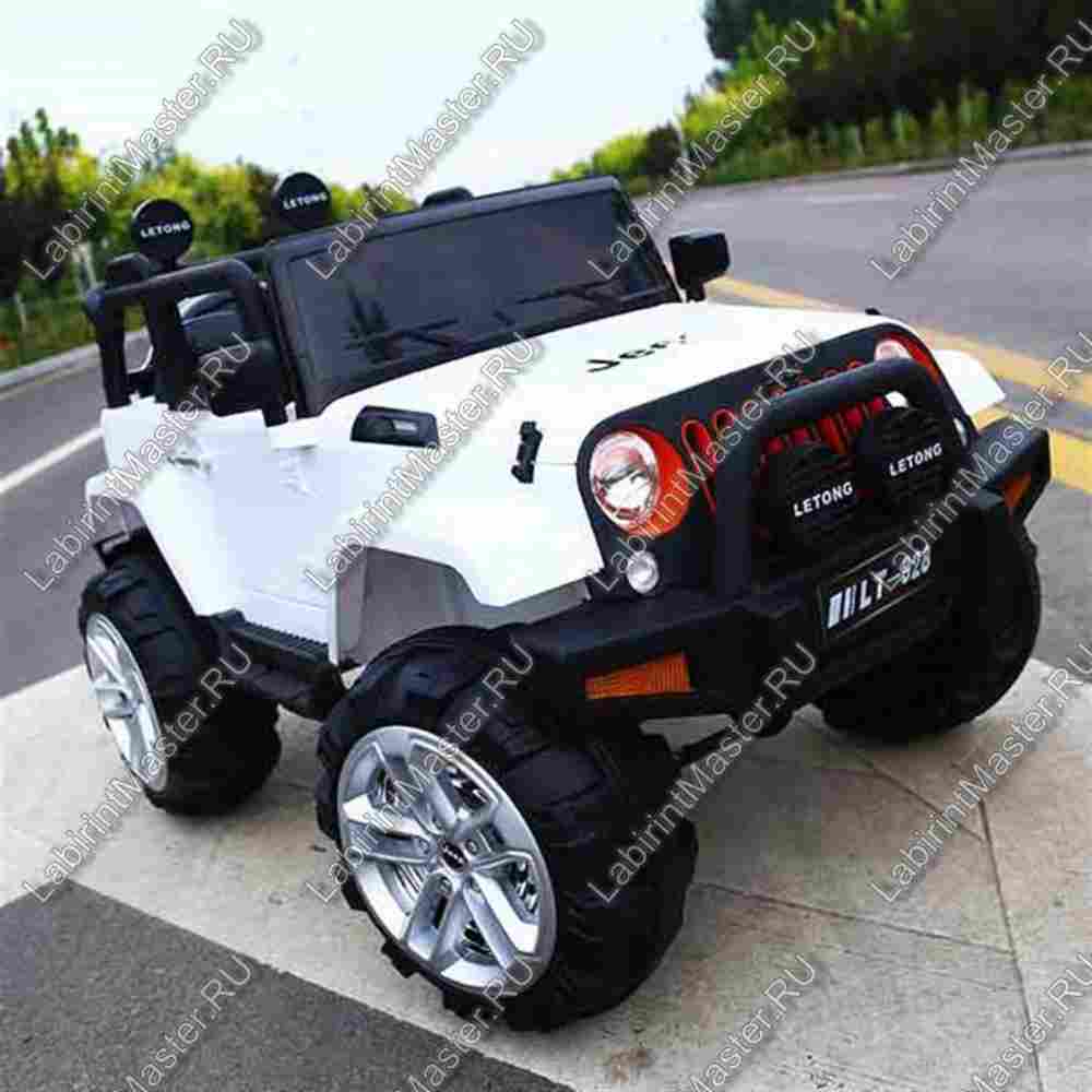 Детский электромобиль "Jeep Wrangler"  белый