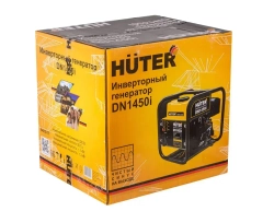 Инверторный генератор Huter DN 1450i (1300 Вт, вес 12,5 кг, Ручной стартер, 2л бензобак)