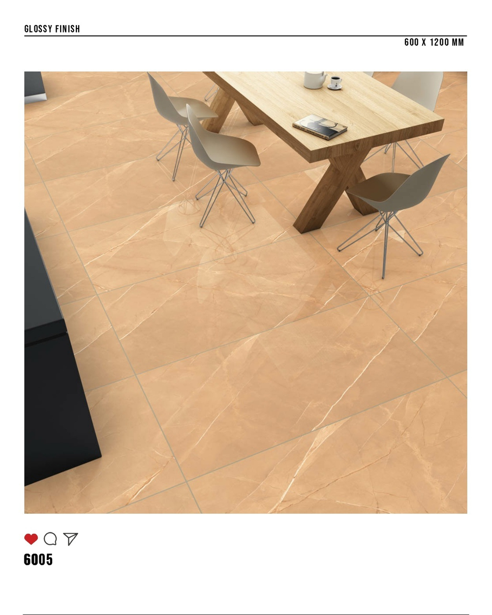 Керамогранит glossy №1 60х120, 6005