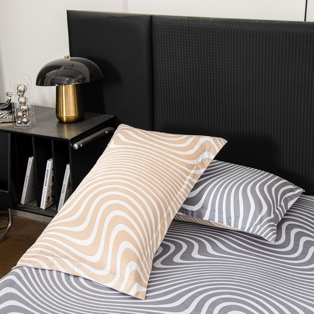 Комплект постельного белья Сатин с Одеялом 100% хлопок на резинке OBR178