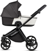 Детская коляска Tutis Mio 3 Plus Leather New 3 в 1 с автокреслом Elo Lux EduSky Black 1622200 Silver Grey